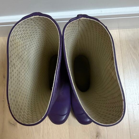 Kids Hunter Rain Boots Purple Wellies US 3M/4F /UK 2 Waterproof Shoes - Picture 10 of 11